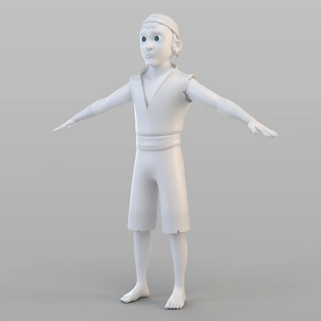 cartoon pirate crew 3D Model .c4d .max .obj .3ds .fbx .stl .blend 