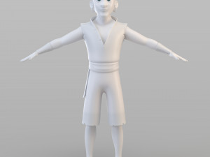 cartoon pirate crew 3D-Modell