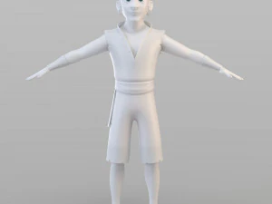 cartoon pirate crew 3D Model