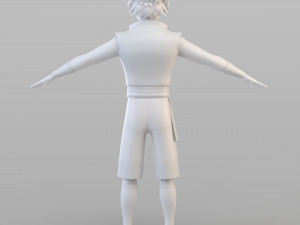 cartoon pirate crew 3D-Modell