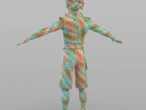cartoon pirate crew 3D Model