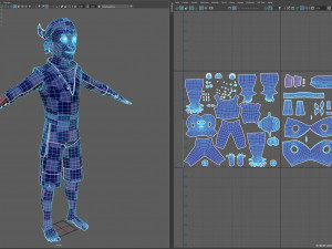 cartoon pirate crew 3D-Modell