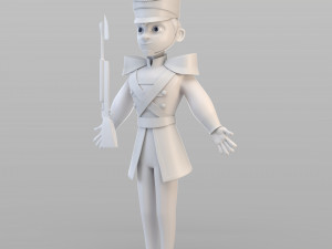 cartoon tin soldier 3D Model