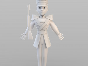 cartoon tin soldier Modelo 3D