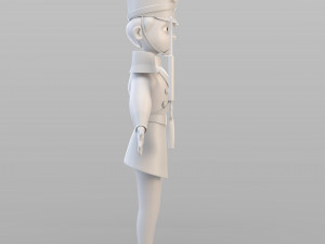 cartoon tin soldier Modelo 3D
