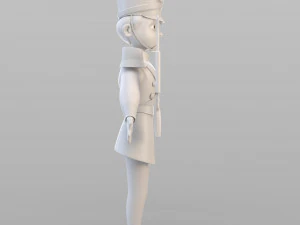 cartoon tin soldier 3D Model