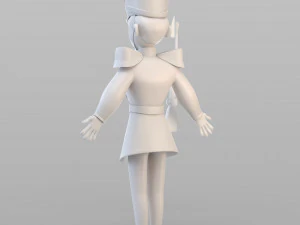cartoon tin soldier 3D Model