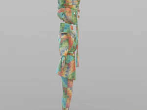 cartoon tin soldier 3D Model
