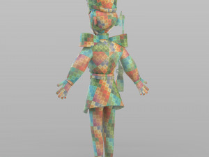 cartoon tin soldier Modelo 3D