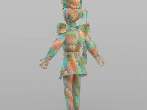 cartoon tin soldier 3D Model