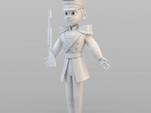 cartoon tin soldier Modelo 3D
