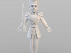 cartoon tin soldier Modelo 3D