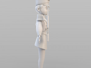 cartoon tin soldier Modelo 3D