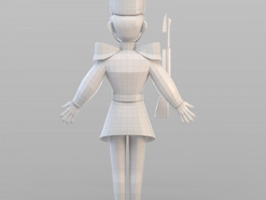cartoon tin soldier Modelo 3D