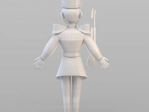 cartoon tin soldier 3D Model