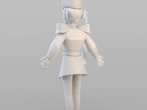 cartoon tin soldier 3D Model