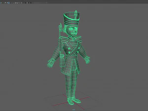 cartoon tin soldier 3D Model