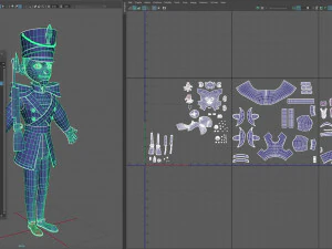 cartoon tin soldier 3D Model