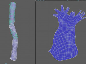 realistic grabbed hands 3D Модель