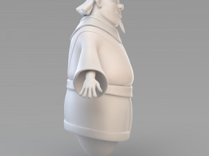 cartoon fat vizier 3D Model