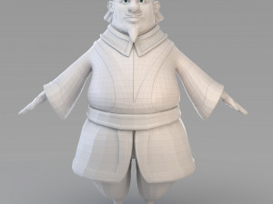 cartoon fat vizier 3D Model