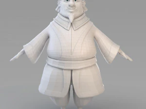 cartoon fat vizier 3D Model