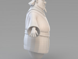 cartoon fat vizier 3D Model
