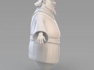 cartoon fat vizier 3D Model