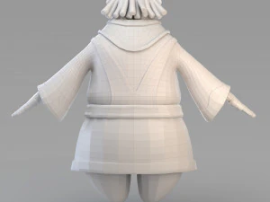cartoon fat vizier 3D Model