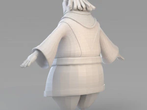 cartoon fat vizier 3D Model