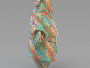 cartoon fat vizier 3D Model
