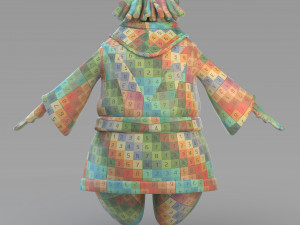 cartoon fat vizier 3D Model