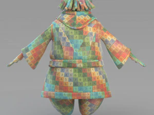 cartoon fat vizier 3D Model