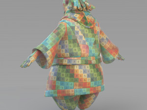 cartoon fat vizier 3D Model