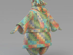 cartoon fat vizier 3D Model