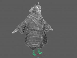 cartoon fat vizier 3D Model