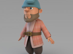 cartoon gnome 02 3D Model
