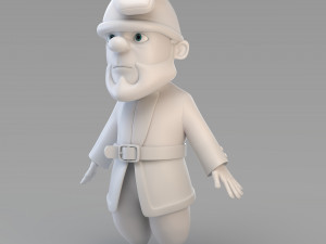 cartoon gnome 02 3Dモデル
