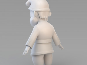 cartoon gnome 02 3Dモデル