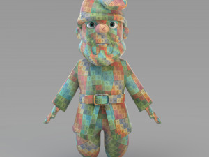 cartoon gnome 02 3Dモデル