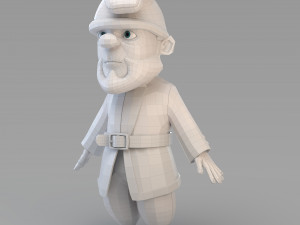 cartoon gnome 02 3Dモデル