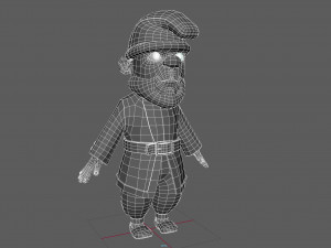 cartoon gnome 02 3Dモデル