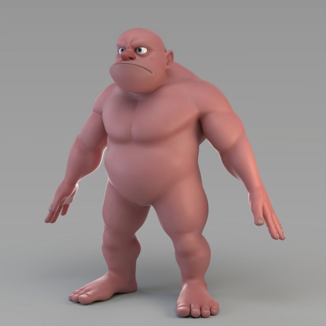 cartoon male giant 3D Model .c4d .max .obj .3ds .fbx .stl .blend