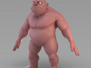 cartoon male giant 3D Model