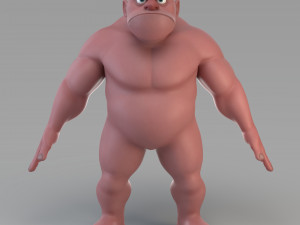 cartoon male giant 3D Model