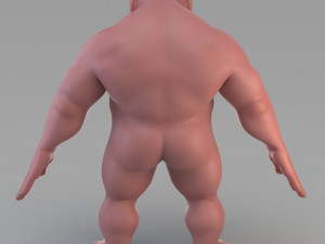 cartoon male giant 3D Model