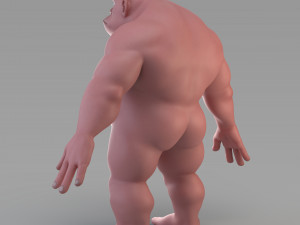 cartoon male giant 3D Model