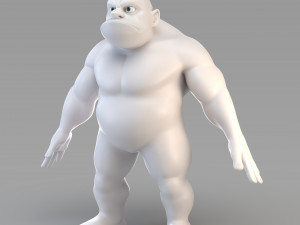 cartoon male giant 3D Model