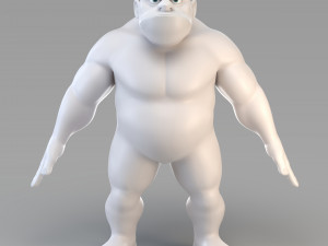 cartoon male giant 3D Model