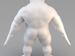 cartoon male giant 3D Model